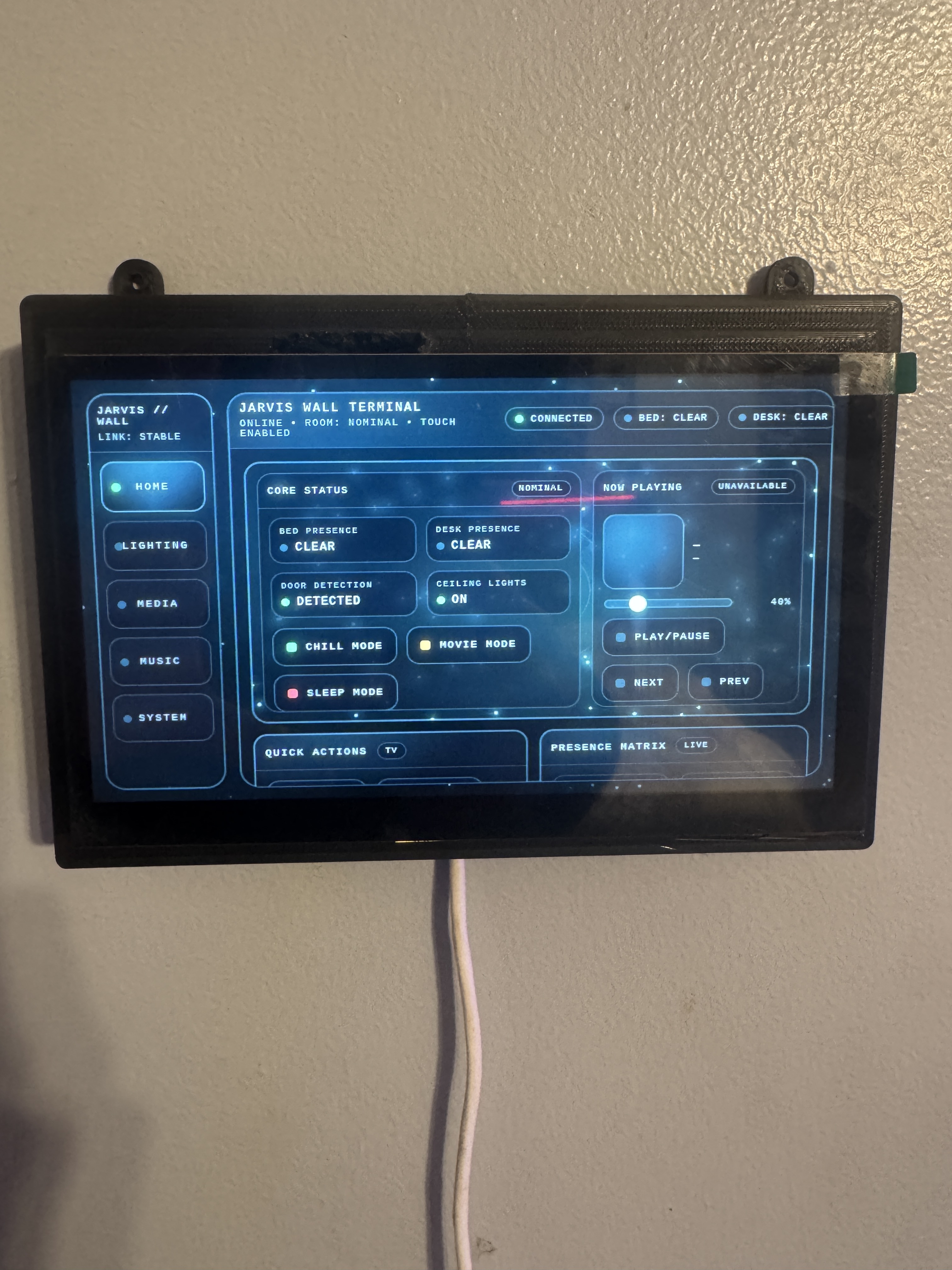Room terminal HUD screen project